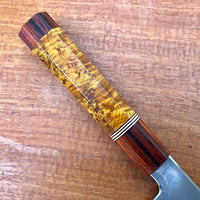Custom Nakagawa Myojin B1 Damascus Gyuto 240mm - Chittum Burl and cocobolo
