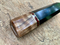 Custom Japanese Knife handle (wa handle) - Nice African Blackwood and Sugi Cedar