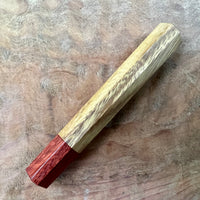 Custom Japanese Knife handle (wa handle) for 165-210mm - Tigrillo and bloodwood