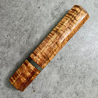Custom Japanese Knife Handle for 210-225mm - Tasmanian Blackwood and nickel silver
