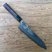 Takeshi Saji VG10W Rainbow Damascus 210mm Gyuto