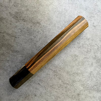 Custom Japanese Knife handle (wa handle) for 240mm - Mun Ebony and horn