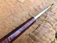 Custom Sasaoka Shirogami Damascus Deba 165mm - Kingwood