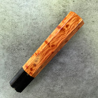 Custom Japanese Knife handle (wa handle) for 240mm - Birdseye Laced Sheoak and horn