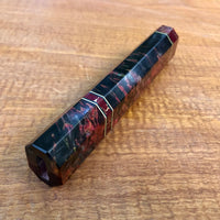 Custom Japanese Knife handle (wa handle) for 240mm - Karelian birch and stone