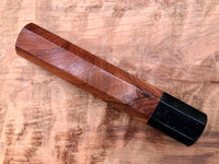 Custom Japanese Knife Handle (Wa Handle) - Figured Honduran Rosewood