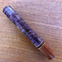 Custom Japanese Knife handle (wa handle) for 240mm - Dyed quilted maple and bubinga