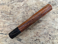 Custom Japanese Knife handle (wa handle) for 240mm - Cocobolo and African Blackwood