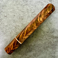 Custom Japanese Knife handle (wa handle) for 240mm: Awesome Cocobolo and copper
