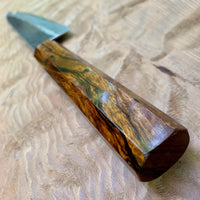 Custom Sugi Fujiwara Petty 150mm - Desert Ironwood
