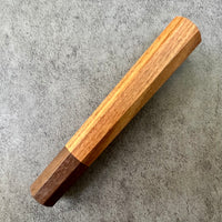 Custom Japanese Knife handle (wa handle) for 165-210mm: Morado (Bolivian Rosewood) and Katalox