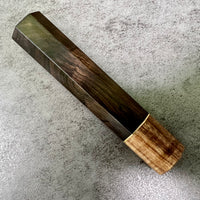 Custom Japanese Knife handle (wa handle) for 165-210mm - African Blackwood and Tasmanian Blackwood