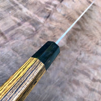 Custom Hatsukokoro Inazuma Ao Super Gyuto 210mm - Bocote and horn