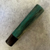 Custom Japanese Knife handle (wa handle) for 165-210mm: Dyed sycamore and horn