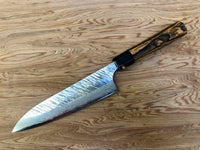 Custom Yu Kurosaki Fujin Hammered 180mm Gyuto Chef Knife- Bocote and horn