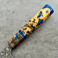 Yoshimi Kato SG2 Damascus Gyuto 210 mm - Buckeye burl hybrid