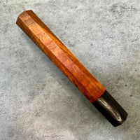 Custom Japanese Knife handle (wa handle) for 240mm - Siamese Rosewood and horn