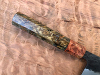 Custom Tsunehisa AS KU Hammered Gyuto 210mm - Maple Burl