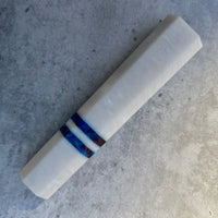 Custom Japanese Knife handle (wa handle) for 165-210mm : White pearl and infrared double stripe