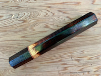 Custom Japanese Knife handle (wa handle) - burnt Osage Orange