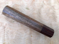 Custom Japanese Knife Handle - Walnut with slight curl