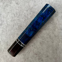 Custom Japanese Knife handle (wa handle) for 240 mm: Dyed mango and horn