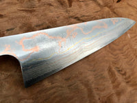 Takeshi Saji Rainbow Ao 2 Damascus 180 mm Gyuto - blade only