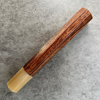 Custom Japanese Knife handle (wa handle) for 240-270 mm : Cocobolo and blonde horn