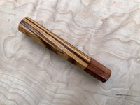 Custom Japanese Knife Handle (Wa Handle) - Zebrawood