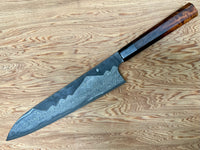 Nigara Troll Killer Mt Fuji with Moon Gyuto 270 mm - Curly Siamese Rosewood and horn