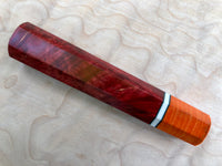 Custom Japanese Knife handle (wa handle) - Dyed Maple