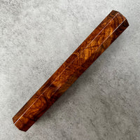 Custom Japanese Knife handle (wa handle) for 240 mm: Ironwood burl