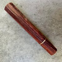 Custom Japanese Knife handle (wa handle) for 240mm - Kingwood and copper