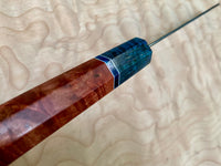 Custom Kurosaki Senko (SG2/R2) 165mm Santoku - Red dyed maple burl