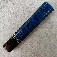 Custom Japanese Knife handle (wa handle) for 240 mm: Dyed mango and horn