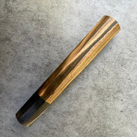 Custom Japanese Knife handle (wa handle) for 165-210mm: Mun Ebony and Horn