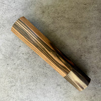 Custom Japanese Knife handle (wa handle) for 165-210mm: Mun Ebony and Horn