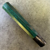 Custom Japanese Knife handle (wa handle) for 165-210mm: Dyed sycamore and horn