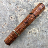 Custom Japanese Knife handle (wa handle) for 165-210mm - Dyed Chechen burl