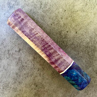 Custom Japanese Knife handle (wa handle) for 165-210mm: Dyed curly mango