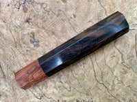 Custom Japanese Knife handle (wa handle) - Ziricote and Rosewood
