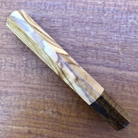 Custom Japanese Knife handle (wa handle) for 165-210mm - Olive and Tasmanian Blackwood