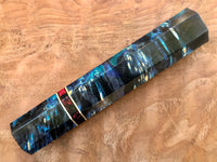 Custom Japanese Knife handle (wa handle) for 240mm - Box Elder Burl