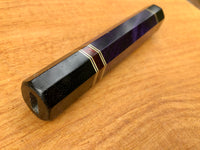 Custom Japanese Knife handle (wa handle) - Dyed purple with micarta