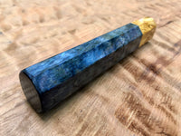 Custom Japanese Knife Handle (Wa Handle) - Dyed Quilted, Spalted Maple with Yellow Cedar