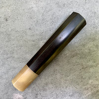 Discounted Custom Japanese Knife handle (wa handle) for 165-210mm - African Blackwood and blonde horn