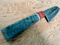 Tsunehisa AUS10 Tsuchime Damascus Santoku - Curly Mango