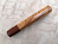 Custom Japanese Knife Handle (Wa Handle) - Wild Olive wood