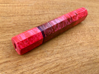Custom Japanese Knife handle (wa handle) - double dyed box elder