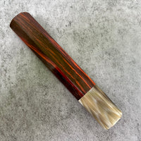 Hanoi Made Custom Japanese Knife handle (wa handle) for 240 : Rosewood and horn